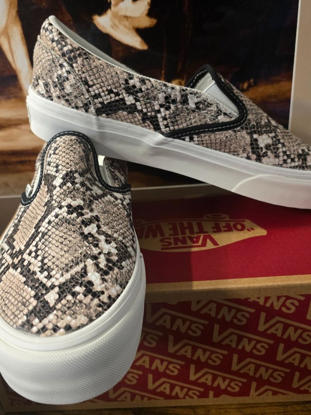 Vans Classic Slip-on PYTHON PRINT VN0010W0DJR 2026 Shoes Mens Sz 10 US RARE NEW